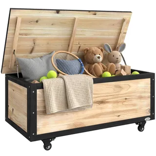 Outsunny Gartenbox 121 l 121 x 50 x 60 cm Holz