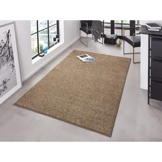 Hanse Home Pure Teppich – Wohnzimmerteppich dichter Kurzflor Robust Schlafzimmerteppich einfarbig Modern für Esszimmer, Wohnzimmer, Kinderzimmer, Flur, Schlafzimmer, Küche – Braun, 160x240cm
