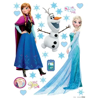 Wand Sticker Frozen DK1797, Polymerfilm, 65 x 0,02 x 85 cm, mehrfarbig