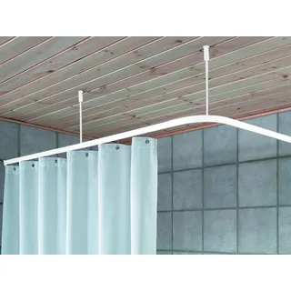 HAYRETS Duschvorhangstange 330 x 200 cm weiß