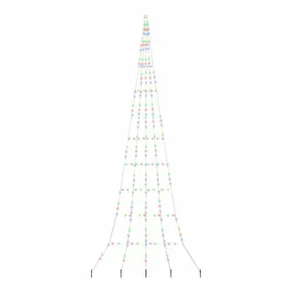 vidaXL LED Weihnachtsbaum 511 cm Mehrfarbig