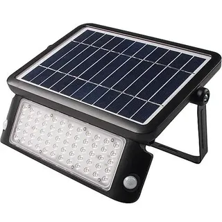 LEDS LIGHT Solarleuchte schwarz 10W 1080 lm inkl. Bewegungsmelder IP65