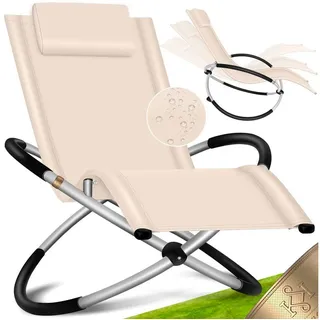 Kesser Relaxliege Sonnenliege 174 x 78 x 89 cm Beige