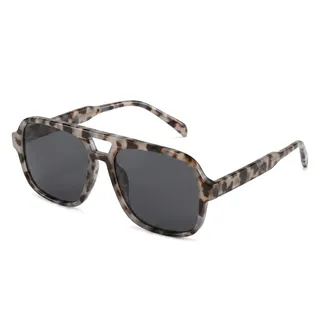 WDZAYXC Retro Sonnenbrille für Damen Herren Trendy,Retro Sonnenbrille mit großem Rahmen