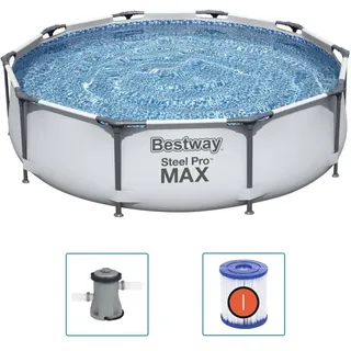 Bestway Steel Pro 3.05m x 76cm, Blau, 4678 l, Gerahmter Pool, Blau, 20,9 kg - Blau