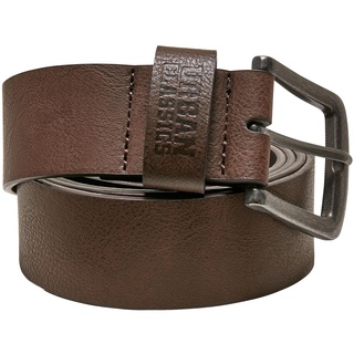 Urban Classics Gürtel - Leather Imitation Belt - braun - S