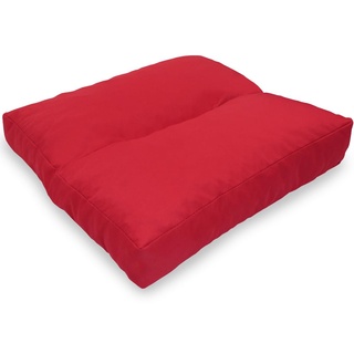 NYVI Loungekissen SunLounge 50x50 cm Rot - Outdoor Sitzkissen - Wasserabweisend, Schmutzabweisend, Bequem - Sitzauflage für Stühle, Bänke, Boden - Made in EU