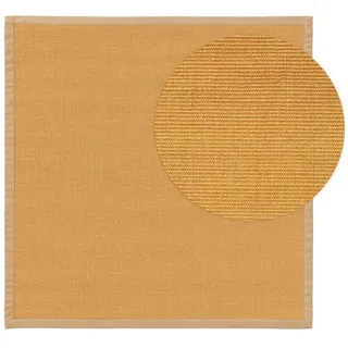 Sisalteppich Sana, benuta, quadratisch, Höhe: 5 mm, Kunstfaser, Berber, Ethno-Style, Wohnzimmer beige|weiß 200 cm x 200 cm x 5 mm