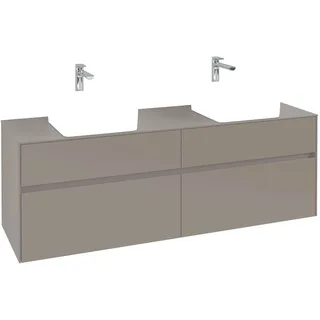 Waschbeckenunterschrank 160 x 55 cm White Matt