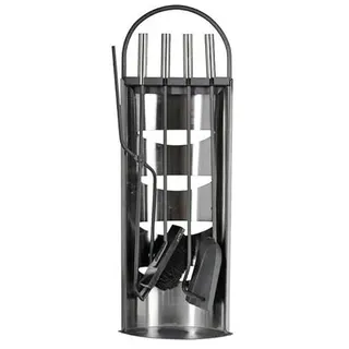 Valo Kaminbesteck Helsinki Edelstahl 22 x 15 x 66,5 cm Silber