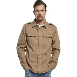 Brandit Textil Vintage Langarmhemd Camel 3XL