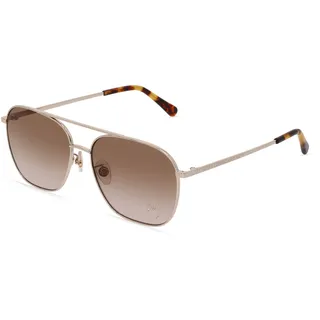 Stella McCartney SC40038U Damen-Sonnenbrille Vollrand Pilot Metall-Gestell, gold