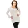 Sweatshirt Long Wideneck Weiß 3XL