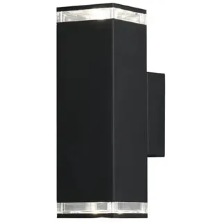 Konstsmide Außenwandleuchte Aluminium 23,5 cm 2xGU10 schwarz