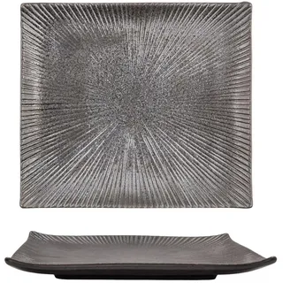 Intirilife Sushi, Schwarz, Keramik, 20.5x2.8x23 cm, Essen & Trinken, Geschirr, Geschirr-Sets, Teller-Sets