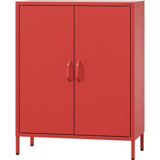 Jan Nowak Kommode Vito 80 x 101,5 x 40 cm Rot