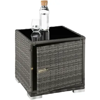 Tectake  Sonnenliegen Set 3-tlg. grau