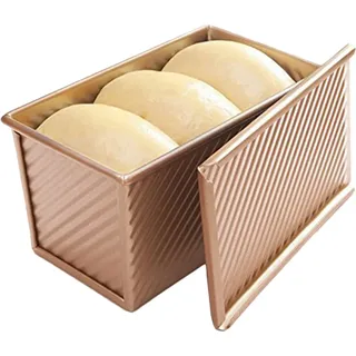 Carbon steel Robuste Brotbackform mit Deckel 21cm- Backform aus Gusseisen, Toastbrot, Kastenform, Gusseisen Topf