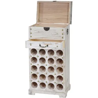 berlinlodge Weinregal 94 x 48 x 31 cm Weiß