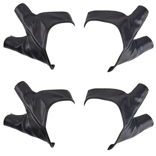 CABODYALS 2 Paar Schwarze Halbfingerhandschuhe Aus Kunstleder Punk Fingerlos Gothic Vintage Tanzhandschuhe Rock Bühnenfäustlinge Für Damen Autofahren Radfahren Sport Cosplay Performance Party Geburtst