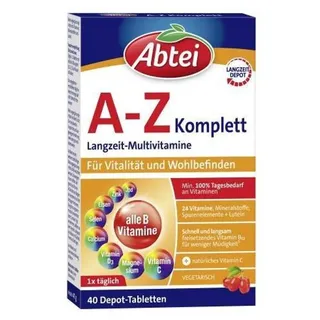 Abtei A-Z Komplett Langzeit-Multivitamine Tabletten 40 St.