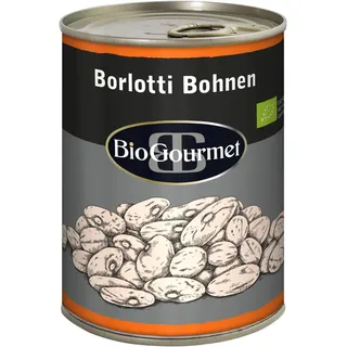 BioGourmet Borlotti Bohnen, bio, 400g (Packung mit 6)