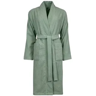 bugatti Damenbademantel Paola Kimono Velours, Kimono, 100% Baumwolle grün S