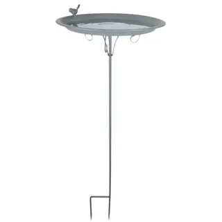 Esschert Design Vogeltränke auf Stab 0 x 0 cm Grau