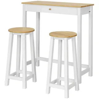 SoBuy Bartisch 95 x 40,01 x 107,01 cm Weiß