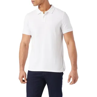 Marc O'Polo Marc OߴPolo Herren Kurzarm-Poloshirt aus Bio-Baumwolle Regular Fit, Weiß (White), XS