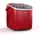 Eiswürfelmaschine 12kg/24h 2 Würfelgrößen 1 3L Wassertank LED-Anzeigen transparenter Deckel tragbar ideal für Partys/Gartenfeste