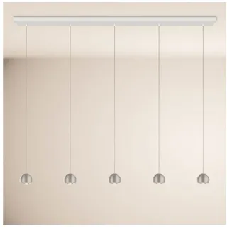 s.luce Pendelleuchte Beam LED Esstisch-Pendelleuchte Balken 160cm Aluminium, Warmweiß