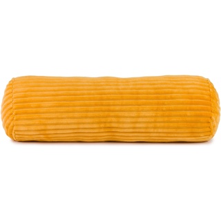 GÖZZE Kissenrolle CORD senf (DB 22x70 cm) DB 22x70 cm gelb - gelb