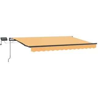 vidaXL Einziehbare Markise Sand 500 x 300 cm gelb
