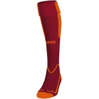 Jako Lazio Stutzenstrümpfe weinrot/neonorange 2 31-34