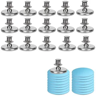 16 Magnetische Vorhangverschluesse Vorhang Duschvorhang Beschwerer Magnet | Starker Magnethalt, verhindert Lichteinfall, stabile Legierung, glatte Oberflaeche, dauerhafte Nutzung im Wohnraum
