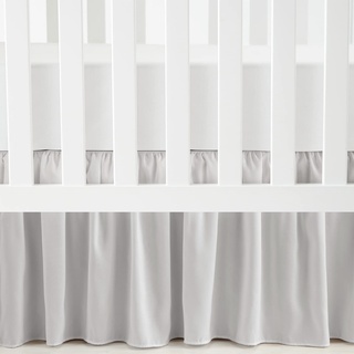 Lush Decor Babyrock mit Rüschen für Kinderbett, 132,1 cm L x 71,1 cm B, Grau