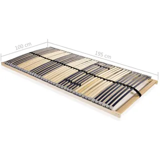 vidaXL Lattenrost 7 Zonen verstellbar 100 x 200 cm
