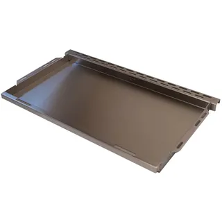SANTOS Edelstahl Plancha XXL – 74,7x43,1x4 cm – Passend S-Serie 4- u. 5-Brenner Gasgrills – Perfekt für Fleisch, Gemüse & mehr – Rostfrei & pflegeleicht