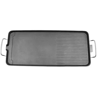 Teppanyaki Tischgrill,1500W Elektrischer Tischgrill,Elektrischer Tischgrill mit Antihaftbeschichtung, für Outdoor Camping Hinterhof, 68 * 28 * 7cm Schwarz