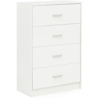 KADIMA DESIGN Kommode Design Sideboard WL5.864 Weiß Hochglanz 60x90x30 cm Anrichte Holz (Flur, Wäschekommode Schlafzimmer), Modern, Schmale Schubladenkommode Esszimmer, Kleiner Allzweckschrank weiß
