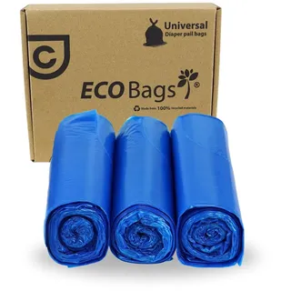 Diaper Champ ECO Bags 100L – Extra große Windeleimer-Beutel aus 100% recyceltem Kunststoff – Für Diaper Champ Classic Large & ONE Maxi – 30 Beutel