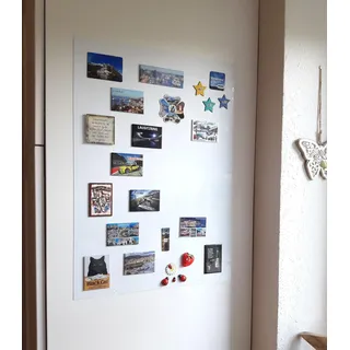 Whiteboard-Folie | Preis-Leistung Top 40 Größen | Schreibfolie Selbstklebefolie | beschreibbar abwischbar magnetisch | Magnettafel | WhiteBoard Rahmenlos für Hoch und Querformat (100 cm x 60 cm)