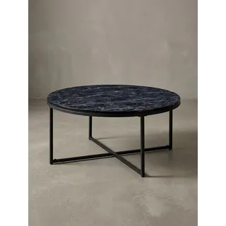 KADIMA DESIGN Schwarz Holz Rund 80 x 35 cm
