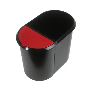 Helit Duo-System 20 l Schwarz/Rot