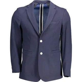 GANT Blaue Schlanke Jacke mit Knopfverschluss und Taschen : Größe - 50 Größe: 50 - Blau - 50
