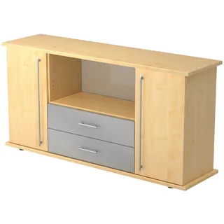 bümö Sideboard, Ahorn, Holzwerkstoff, Ahorn, 2 Fächer, 166.1x84x44.8 cm, FSC Mix, Wohnzimmer, Kommoden & Sideboards, Sideboards