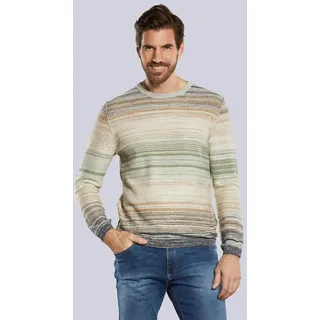 engbers Herren Pullover gestreift Beige regular Rundhals - 3XL