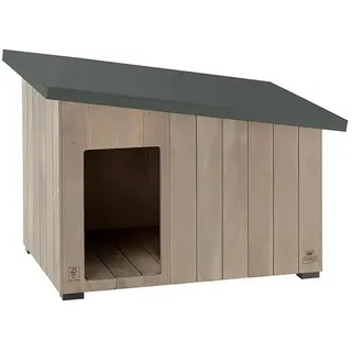 Ferplast Hundehütte Argo 60 69,5 x 54,5 x 52 cm Holz Grau