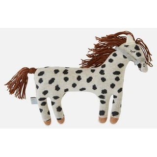 OYOY Kuscheltier Little Penne Pony Stofftier Pferd - Kuschelpferd Dekokissen, weiß/schwarz weiß
